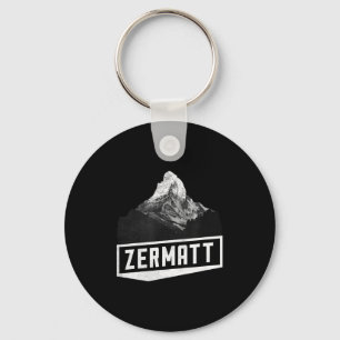 Matterhorn zermatt switzerland skiing holiday key ring