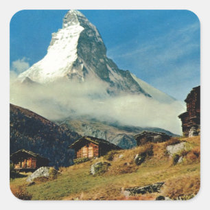 Matterhorn, Zermatt, Switzerland Square Sticker