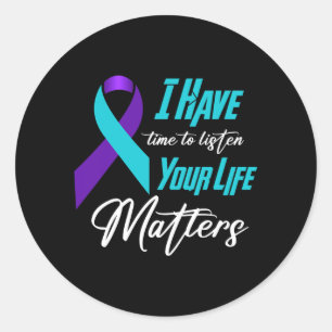 Matters Awareness Artwork Classic Round Sticker