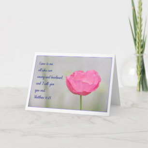 Matthew 11:28 Greeting Card