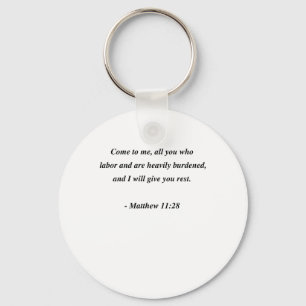 MATTHEW 11:28 KEY RING