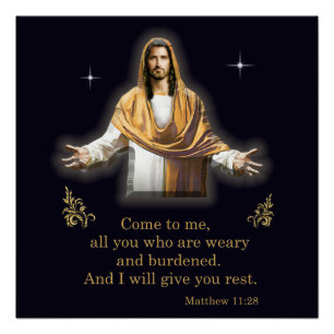 Matthew 11:28 poster