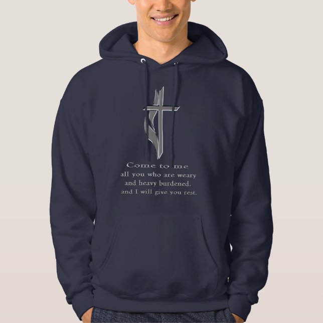 Matthew 11:28 t-shirt hoodie (Front)