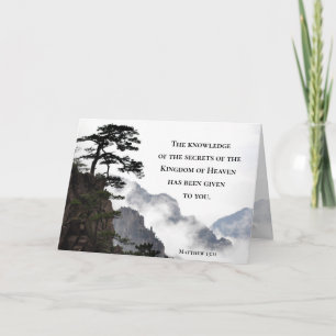 Matthew 13:11 Secrets of the Kingdom of Heaven Card