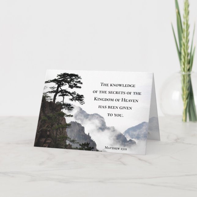 Matthew 13:11 Secrets of the Kingdom of Heaven Card (Front)