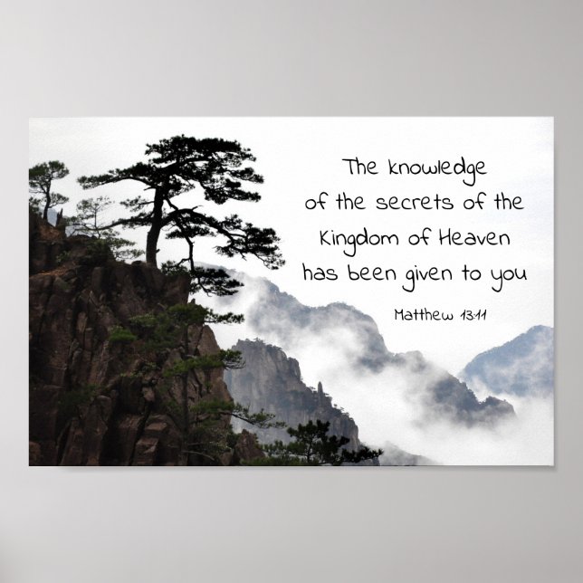Matthew 13:11 Secrets of the Kingdom of Heaven Poster (Front)