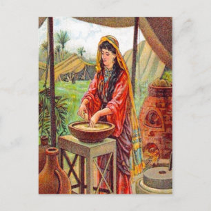 Matthew 13:33 Parable About Yeast postcard