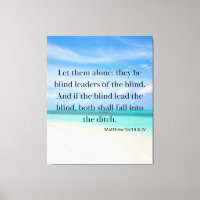 Matthew 15:14 Bible Verse KJV Pic Wall Art