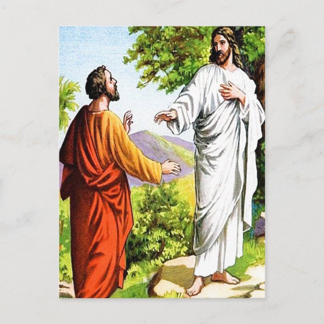 Matthew 16:15-20 You Are the Christ postcard (Front)