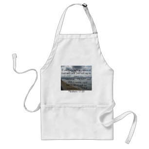 Matthew 17:20 - Motivational Inspirational Quote Standard Apron