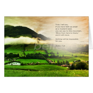 Matthew 17:20 Move Mountains Faith Mustard Seed