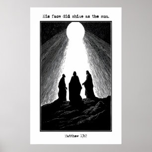 Matthew 17 2 Transfiguration Art Print His Face