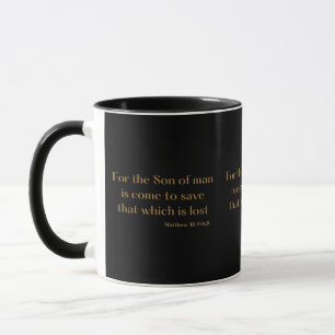 Matthew 18:11 KJV Bible Scripture Two-Tone Mug