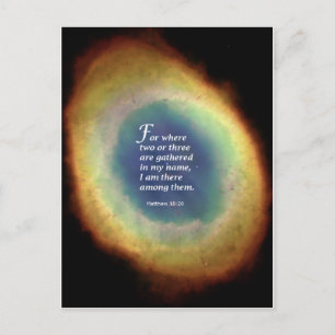 Matthew 18:20 postcard
