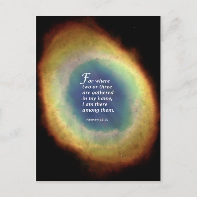 Matthew 18:20 postcard (Front)
