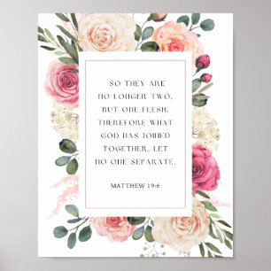 Matthew 19:6 God has joined together Poster