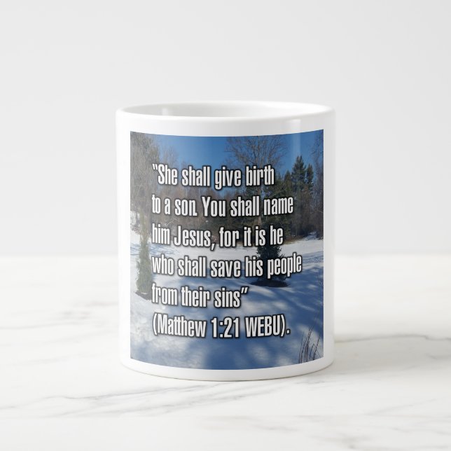 Matthew 1:21 WEBU Mug (Front)