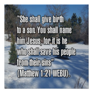 Matthew 1:21 WEBU Poster