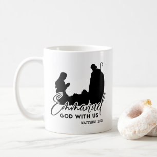 Matthew 1:23 Emmanuel God With Us Nativity Coffee Mug