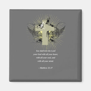 MATTHEW 22:37 Bible Verse Magnet