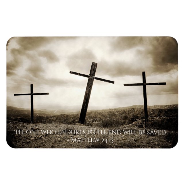 MATTHEW 24:13 Flexible Magnet (Horizontal)