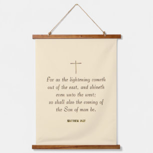 MATTHEW 24:27 “For as the lightning cometh…” Hanging Tapestry