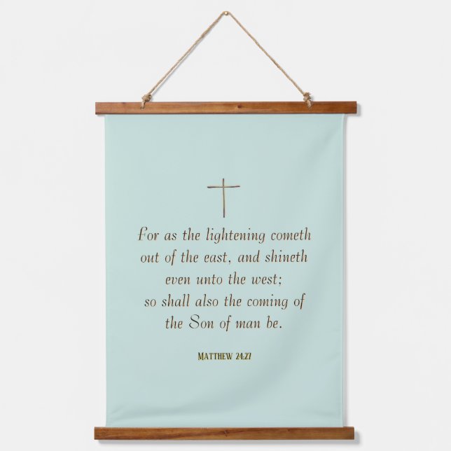 MATTHEW 24:27 “For as the lightning cometh…” Hanging Tapestry (Front)