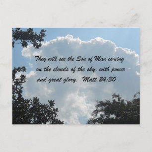 Matthew 24:30 postcard