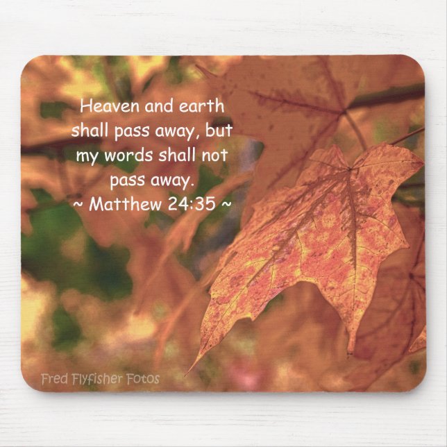 Matthew 24:35 mouse mat (Front)