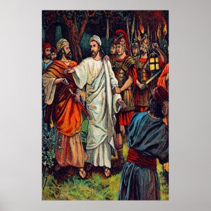 Matthew 26:51-56A Man's Ear Is Cut Off poster