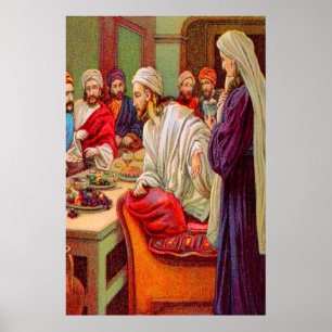 Matthew 26:6-13 Anointing Jesus for His Burial Poster