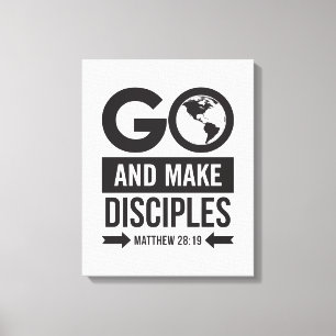 Matthew 28:19 canvas print