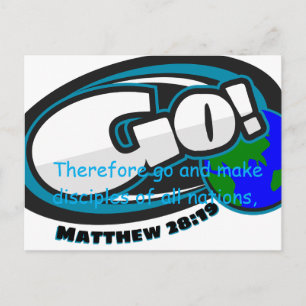 Matthew 28:19 Post Card