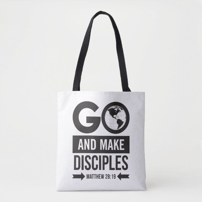Matthew 28:19 tote bag (Front)