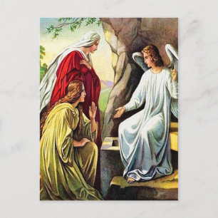 Matthew 28:1-7 He Is Not Here He Has Risen Postcard