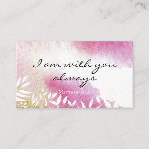 Matthew 28:20 I Am with You Always Business Card