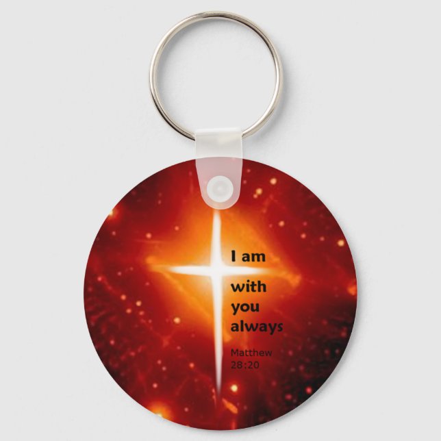 Matthew 28:20 key ring (Front)