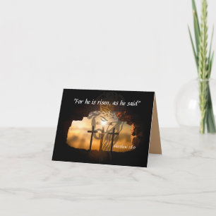 Matthew 28:6 thank you card