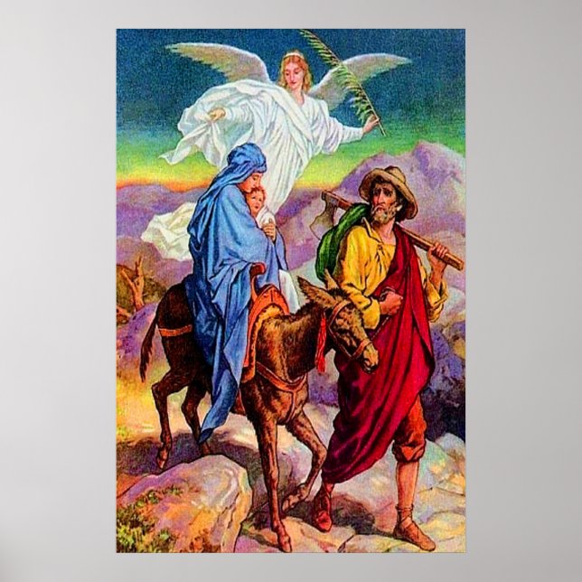 Matthew 2:13-18 Fleeing to Egypt poster (Front)