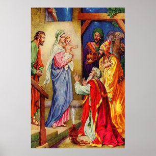 Matthew 2:1-12 Wise Men Travel to Jesus Poster
