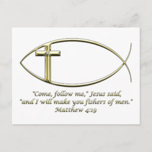 Matthew 4:19 postcard