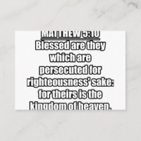 Matthew 5:10 KJV Bible Verse Typography