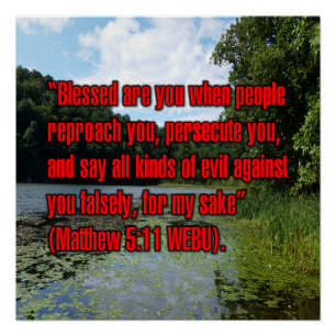 Matthew 5:11 WEBU Poster