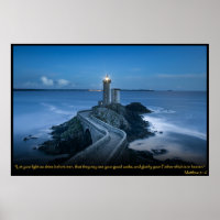 Matthew 5:16 Christian Bible Verse Poster