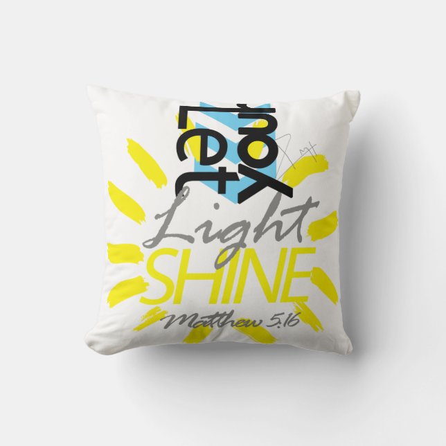 Matthew 5:16 cushion (Front)