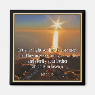 Matthew 5:16 scripture magnet