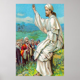 Matthew 5:1-12 Those Who Are Blessed poster