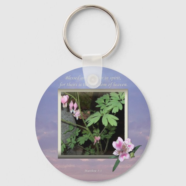 Matthew 5:3 ~ The Beatitudes Key Ring (Front)