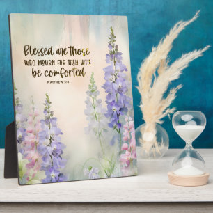 Matthew 5:4 Blessed are those who Mourn Sympathy Plaque