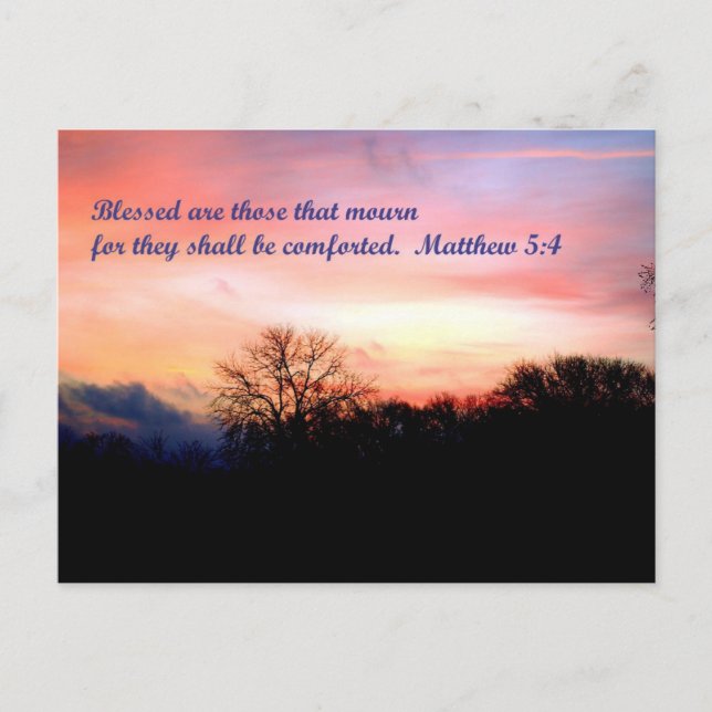 Matthew 5:4 Postcard (Front)